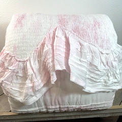 POTTERY BARN LOVESHACKFANCY SUMMER DREAM TIE DYE QUILT, TWIN/XL ~ PINK