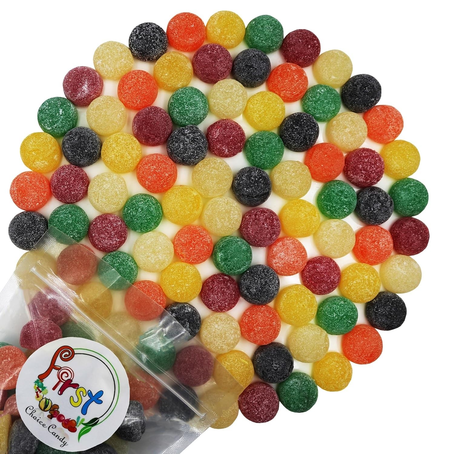 FirstChoiceCandy Giant Gumdrops Assorted Sugar Sanded Gum Drops gallery