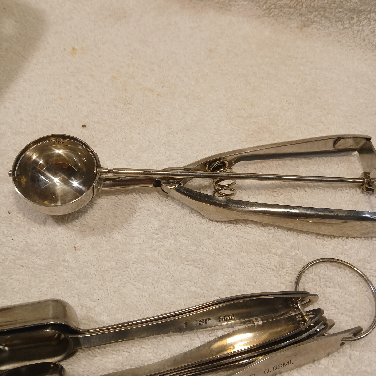 Oneida Kitchen Utensils Measuring 6ct Spoon Set 1/4tsp-1tbsp Stainless Plus Melo gallery