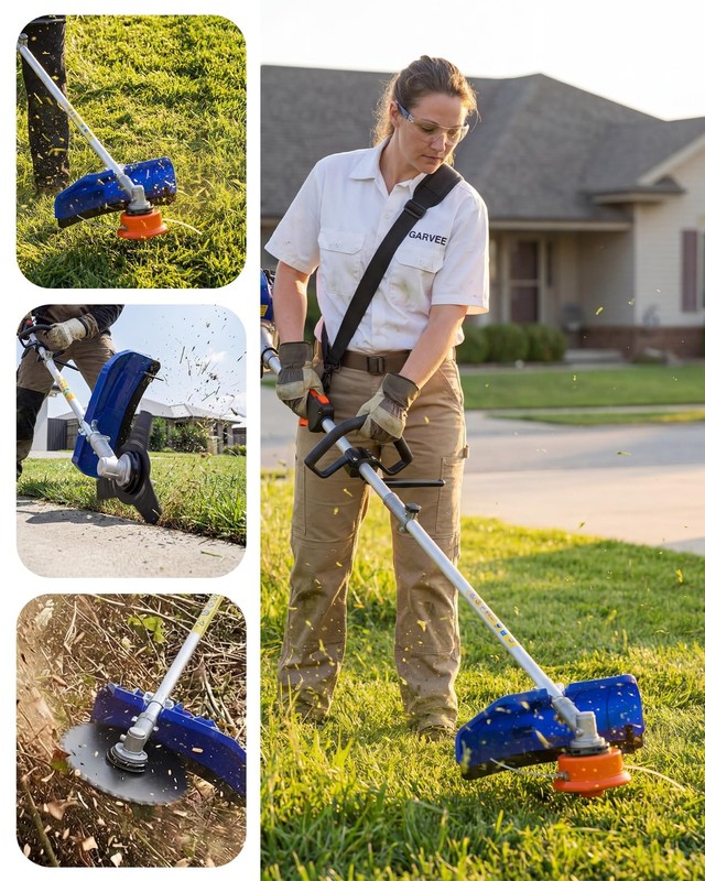 43cc/52cc Gasoline String Trimmer 2-Stroke 3 in 1 Brush Cutter Weed Eater Wacker gallery