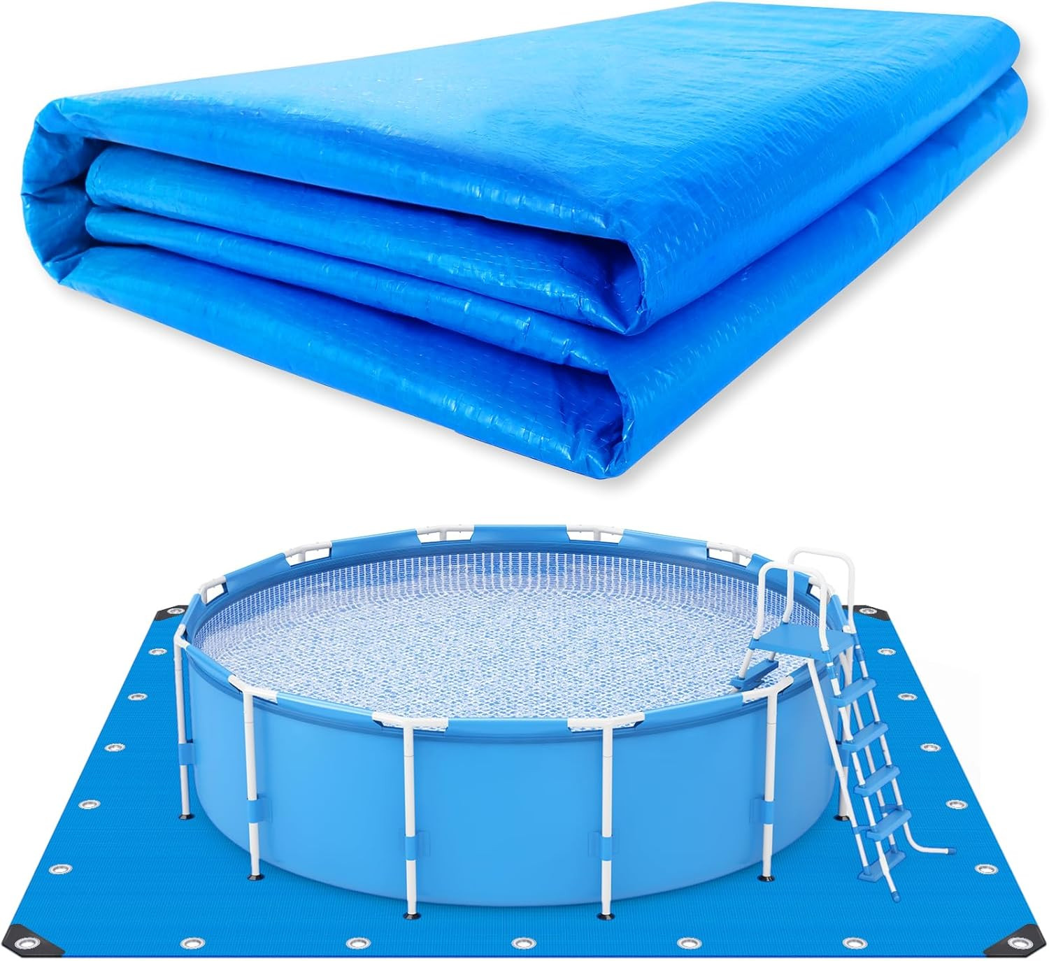24 X 24 Ft Swimming Pool Ground Cloth Square Swimming Pool Liner Pad for above G gallery