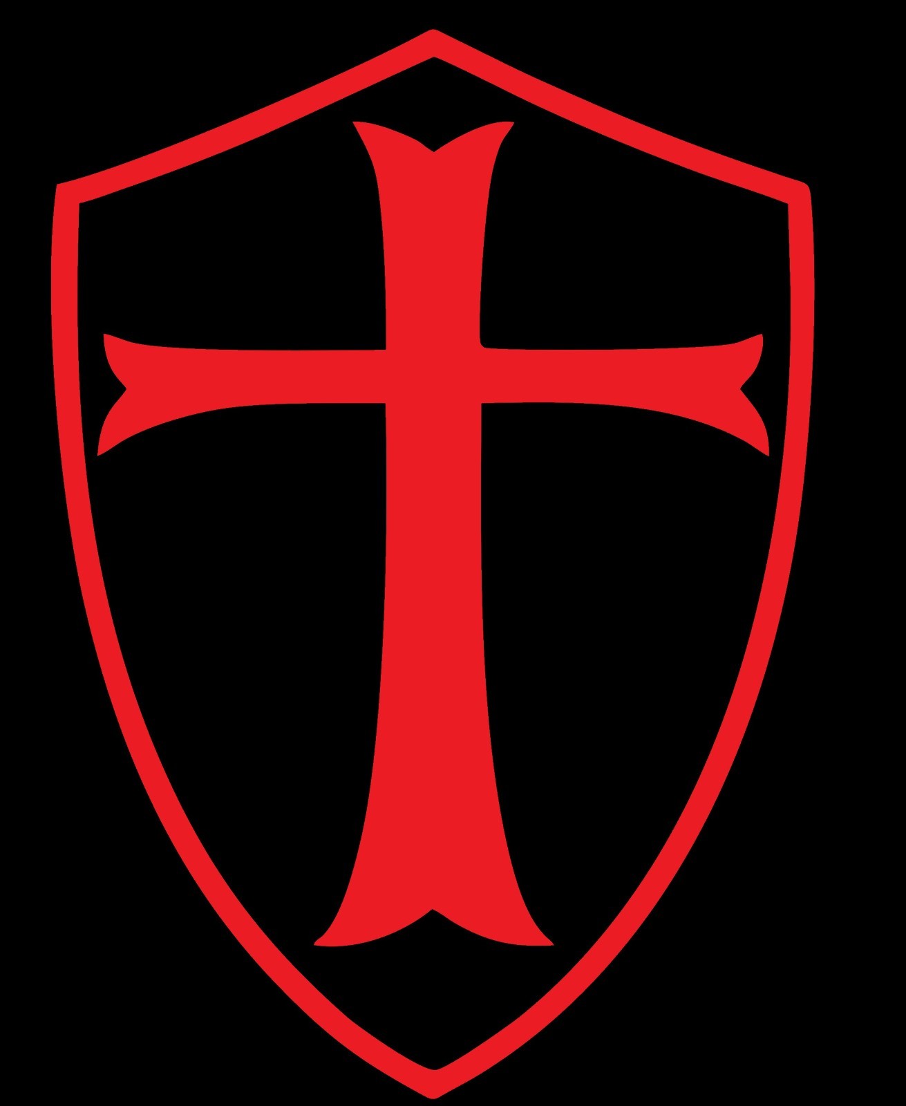 Knights Templar Shield & Cross Vinyl Decal-VARIOUS SIZES & COLORS-FREE SHIP gallery