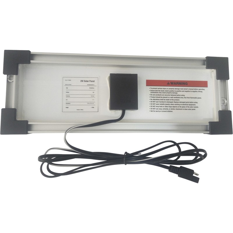 Nature Power Amorphous Solar Panel Battery Maintainer Kit, 2 Watts, Model# 14002 gallery