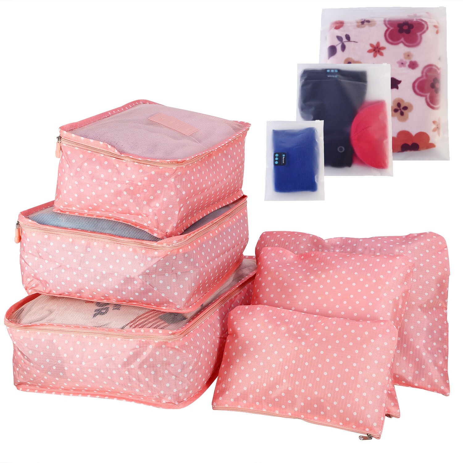 9-Pack Water-Resistant Clothes Storage Bags - Durable Travel Luggage Organizer gallery