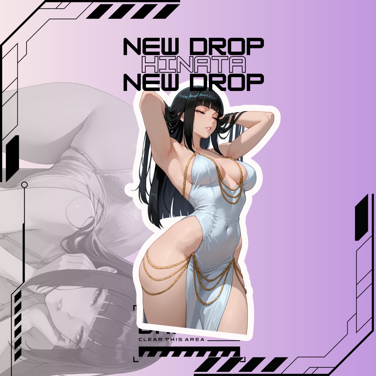 Hinata | Naruto | Anime Waifu Sticker Decal gallery