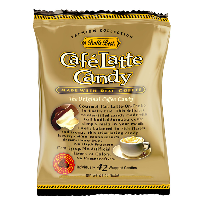BALI'S BEST CAFE LATTE CANDY- Made With Real Coffee 5.3 Oz. gallery
