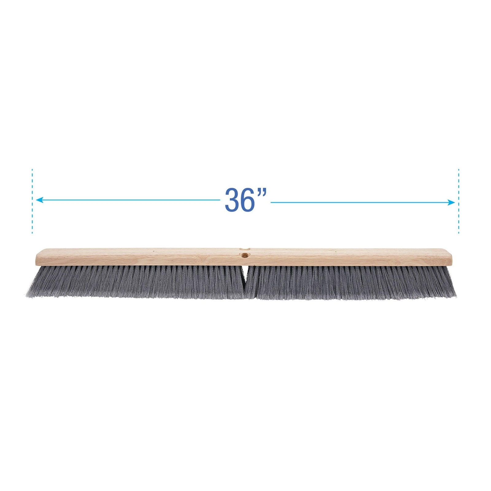 Bwk20436 3 In. Flagged Polypropylene Bristles 36 In. Brush Floor Brush Head Gray gallery