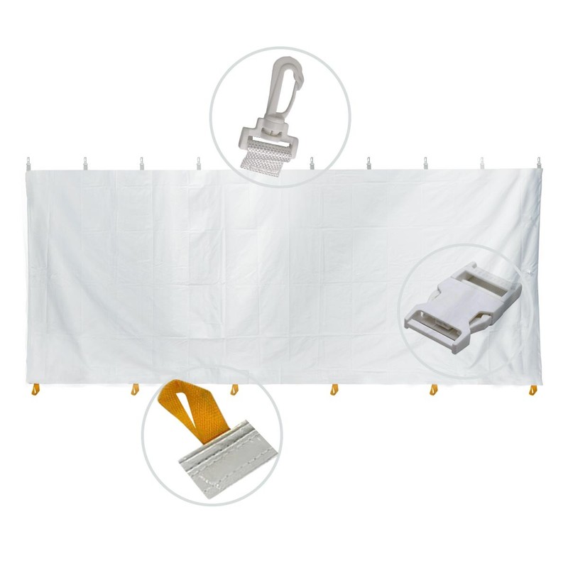 7x15 Standard Solid Sidewall for Canopy Tent Waterproof 14 oz Vinyl Panel USED gallery