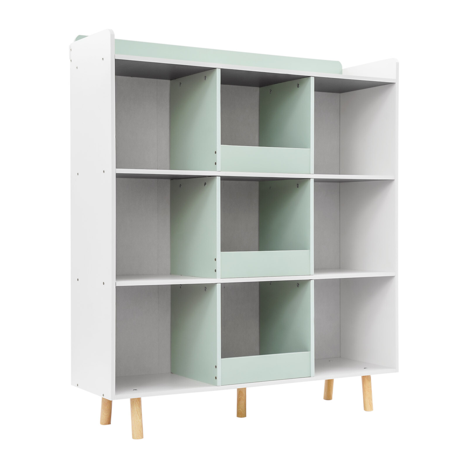 3 Tier Storage Organizer Wooden Cube Bookcase Cube Storage Organizer With LegsUS gallery