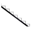7-Steps Steel Stair Stringer Black 7-1/2 In. X 10-1/4 In. (Includes 1 Stair Stri gallery