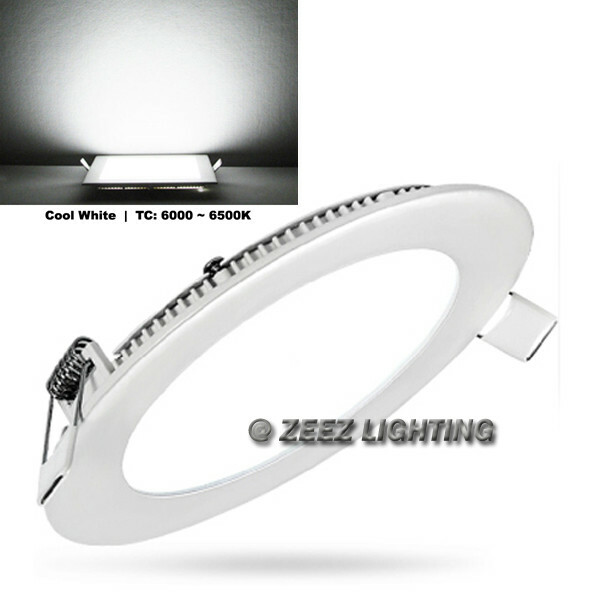 15W 7" Round Cool White LED Recessed Ceiling Panel Down Lights Bulb Lamp Fixture gallery
