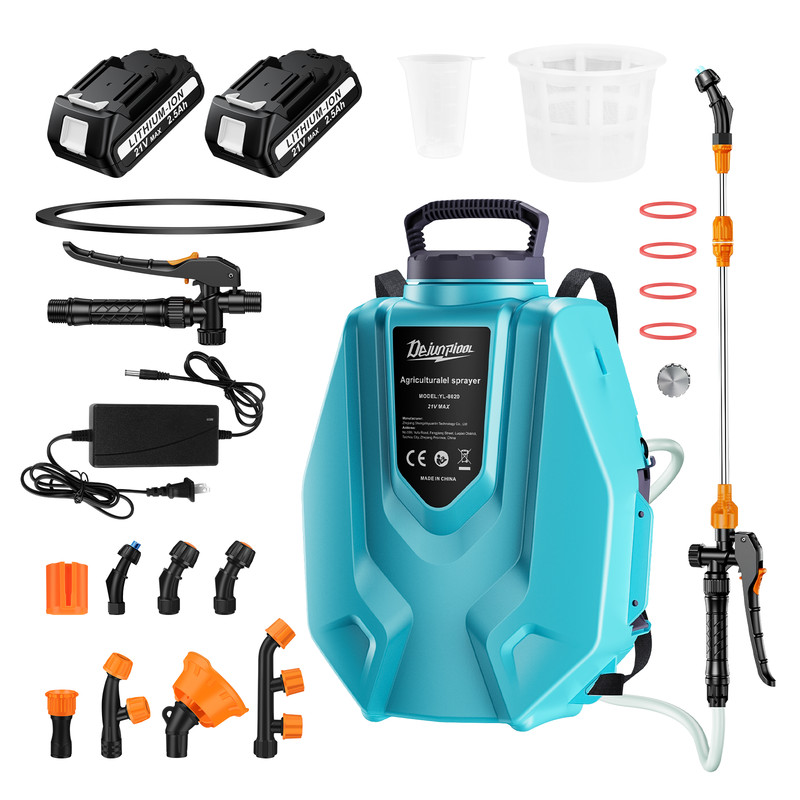 3.2 Gallon Battery Powered Weed Backpack Sprayer Farm Garden Pump Spray 6 Nozzle gallery