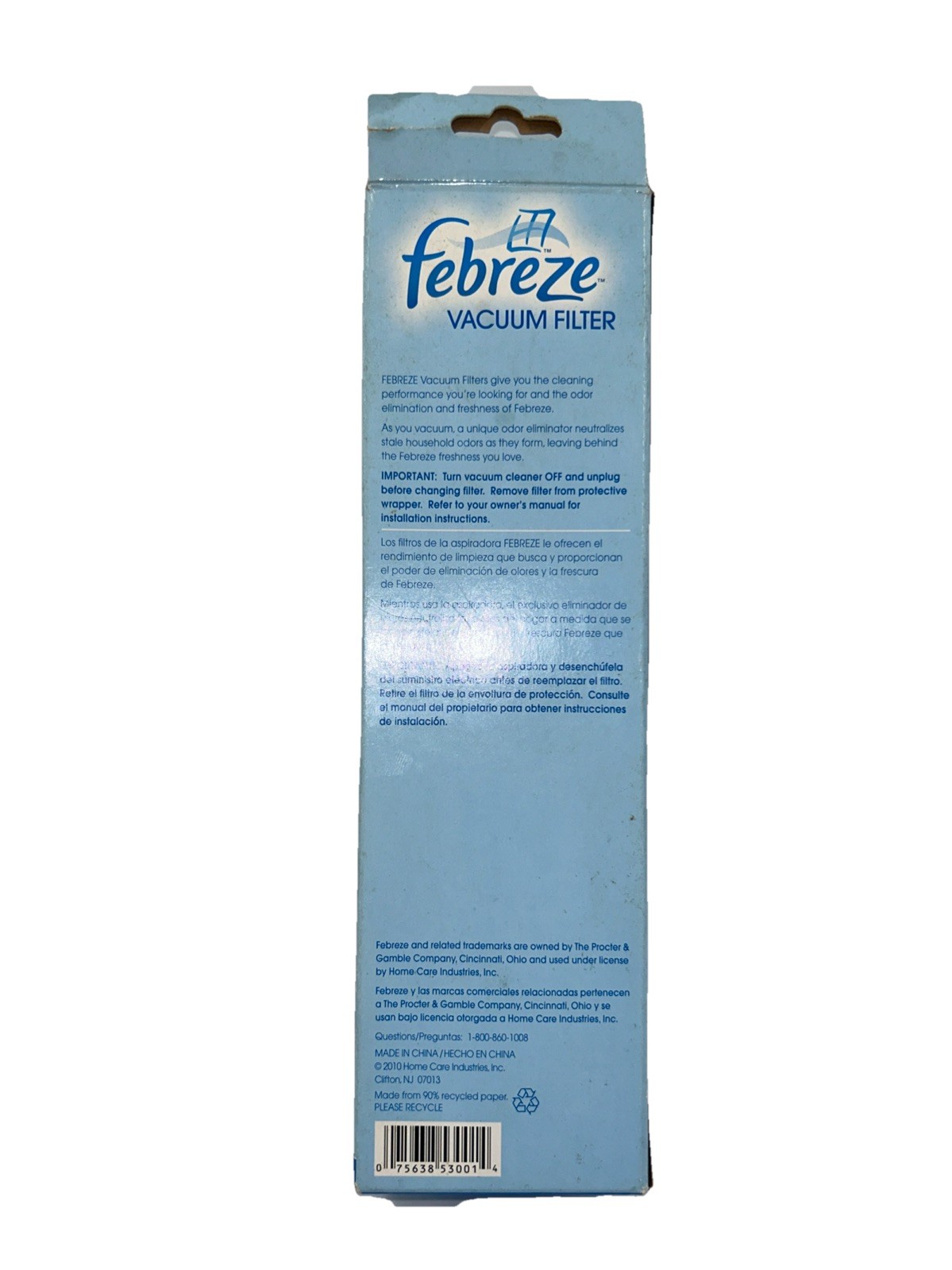 Febreze Vacuum Filter For Hoover Twin Chamber Uprights - HEPA Media New Sealed! gallery