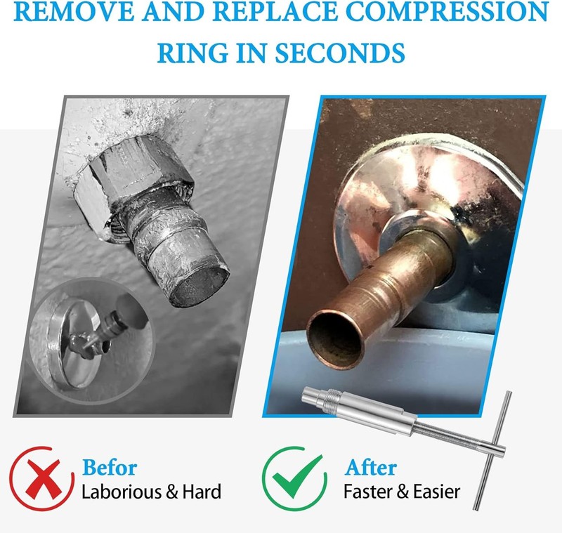 1/2 Inch Compression Sleeve Puller Removal Tool Plumbing Tools Compression Ring gallery
