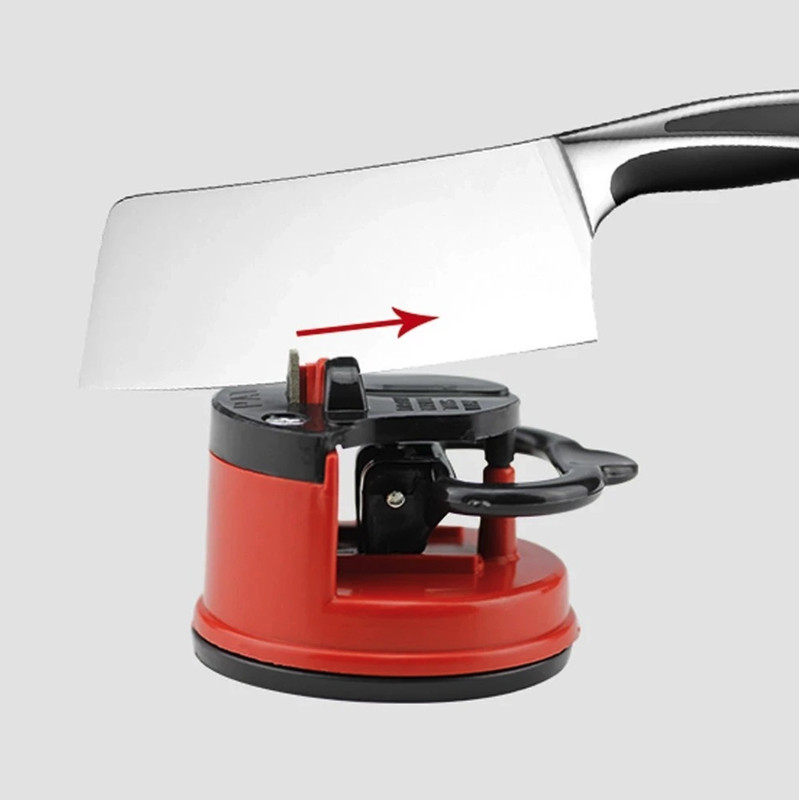 1pc Suction Base Knife Sharpener – Safe & Easy Kitchen Blade Sharpening Tool gallery
