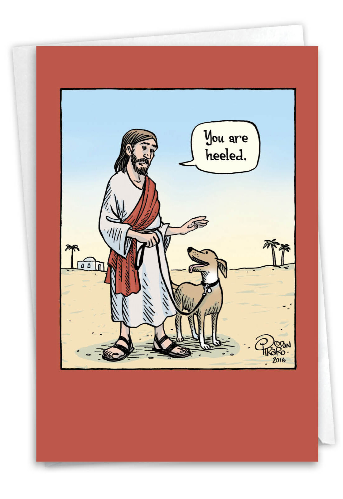 1 Funny Get Well Card with Envelope - You Are Heeled C6359GWG gallery