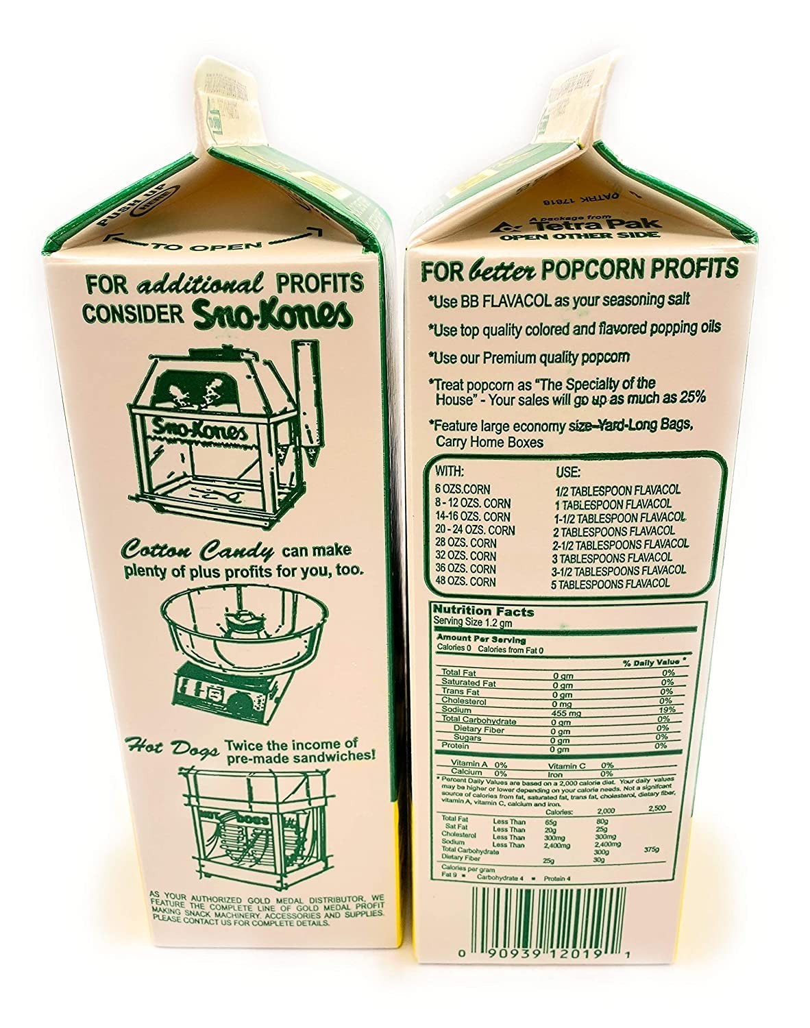 35oz Better Butter Flavacol Popcorn Salt- 1 Carton gallery