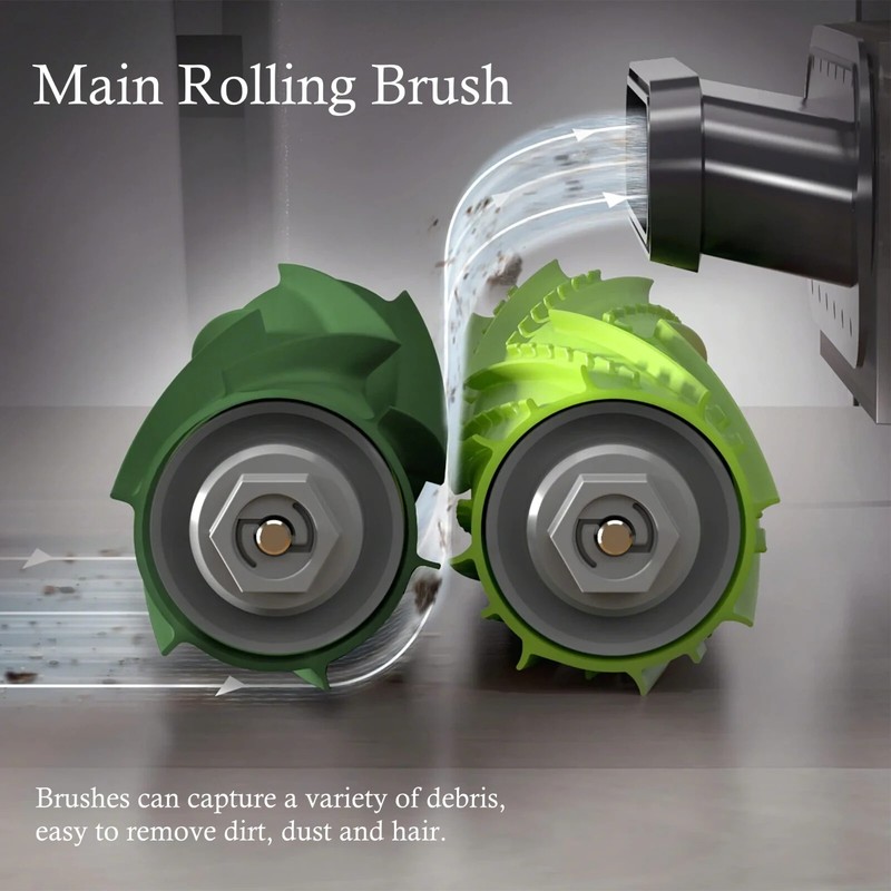 2 Pack Replacement Main Roller Brush for iRobot Roomba e5 e6 j6+ j9+ i7 i8+ i5+ gallery
