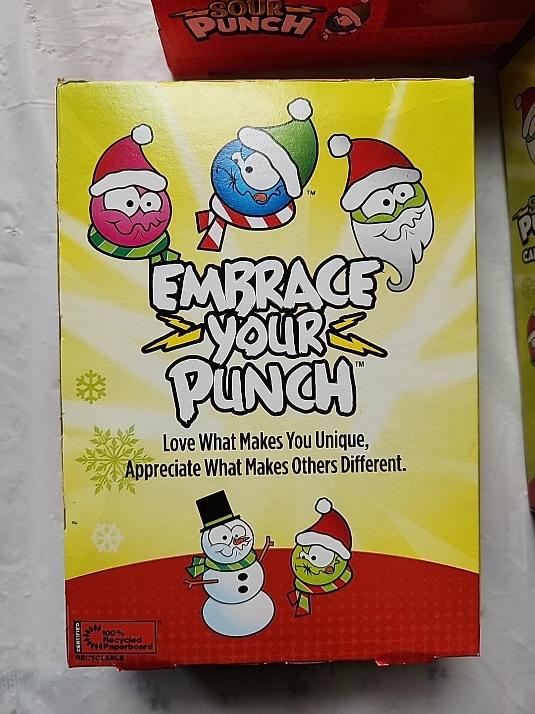 Sour Punch Holiday Candy Canes Box- Lot Of 5 - 5.3oz - 12 Count - Exp 07/26 gallery