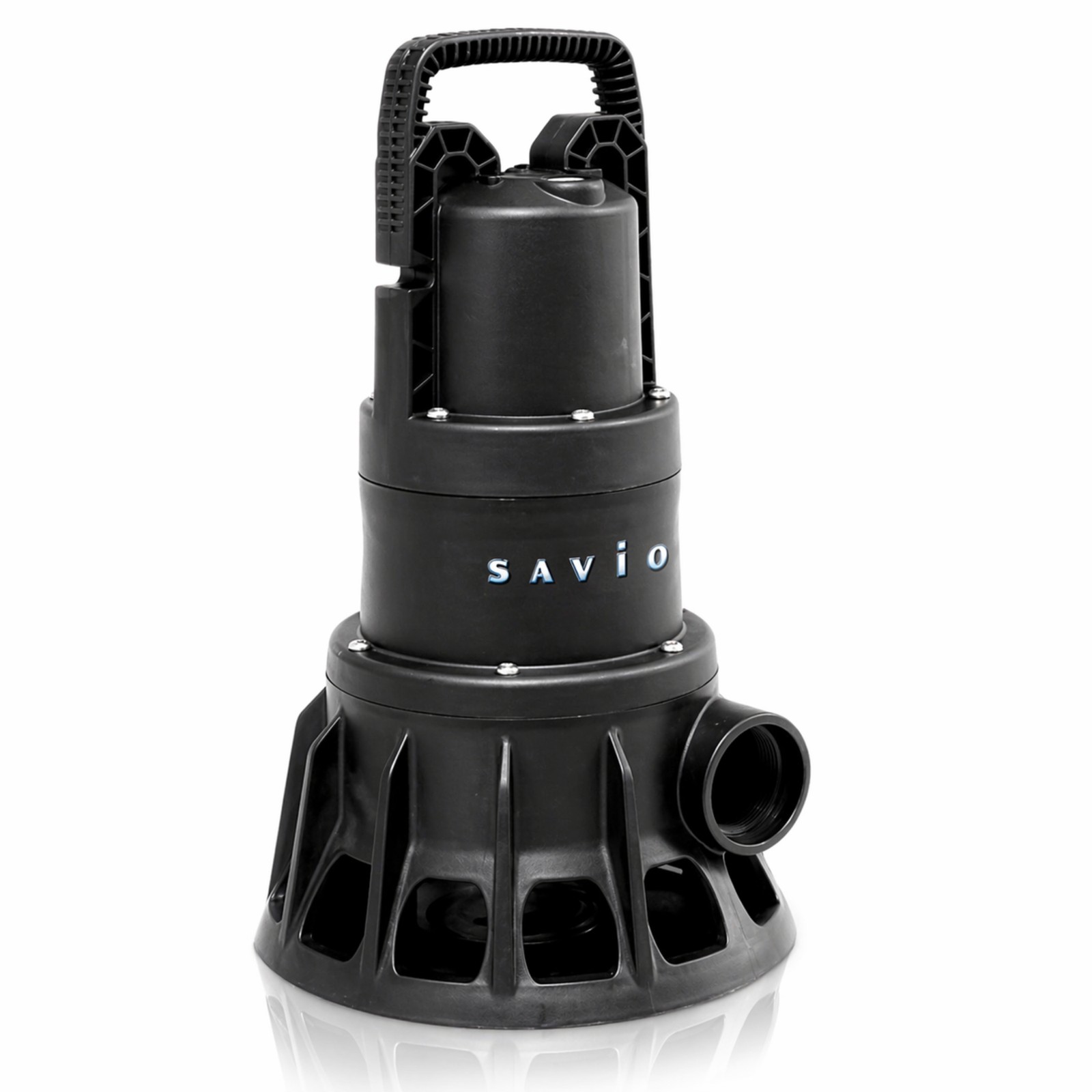 Savio Water Master Solids Submersible Pond Pump 5000 GPH | 28.5' Head | Handles gallery