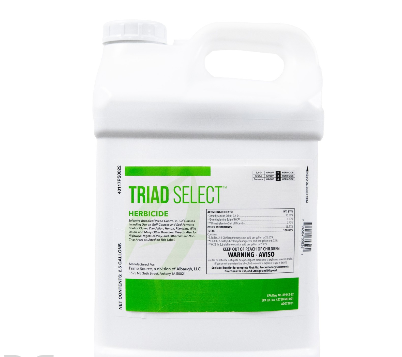 Prime Source Triad Select Herbicide Broadleaf Weeds & Weed Grasses 2.5Gallon gallery