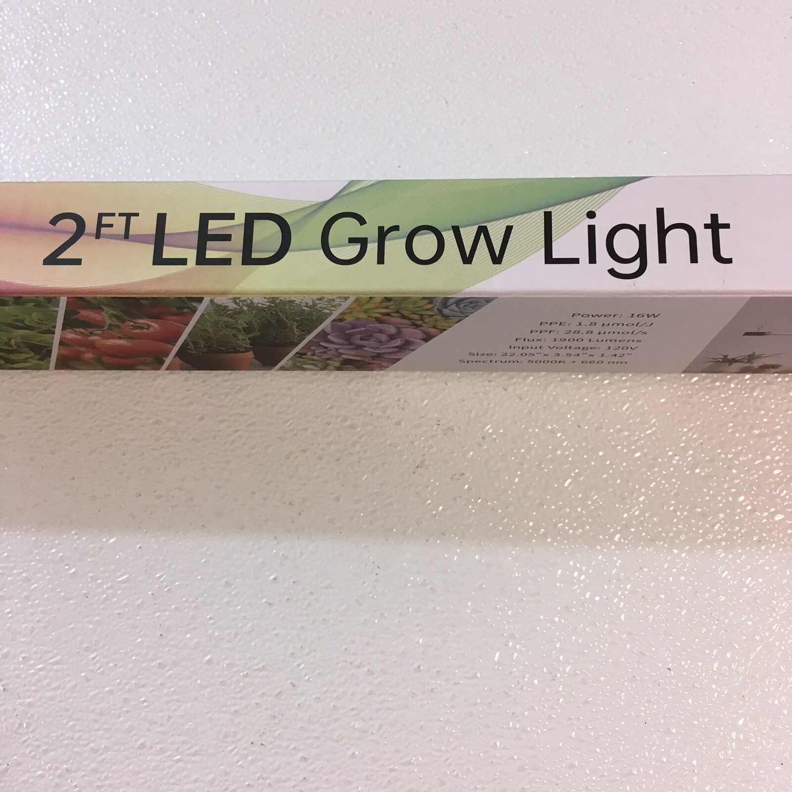 DYMOND boostgro LED Grow Light ~ Full Spectrum ~ Linkable ~ 5000K ~ 2 ft. Black gallery