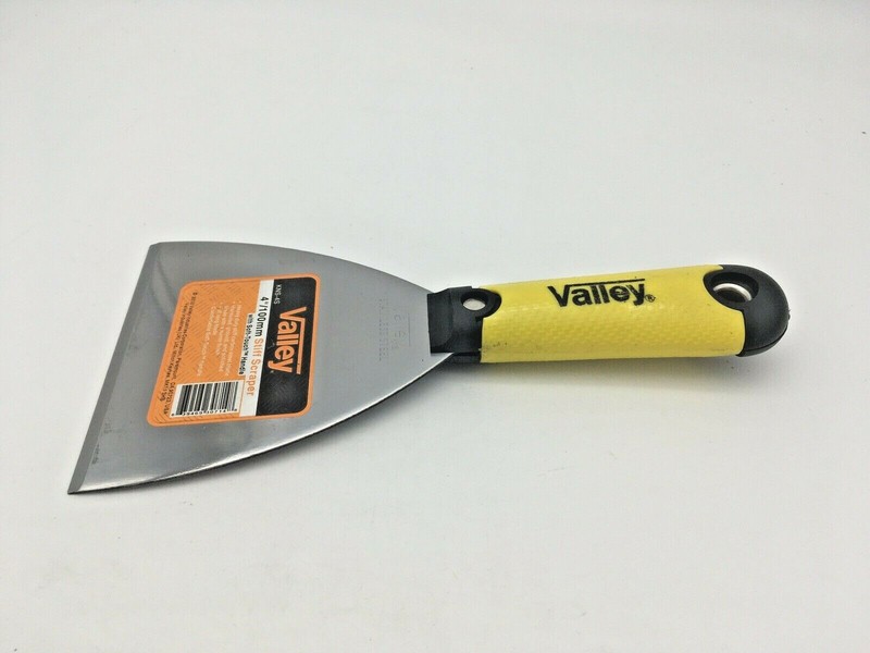 4” Stiff Scraper Soft-Touch Plastic Handle Stainless Steel gallery