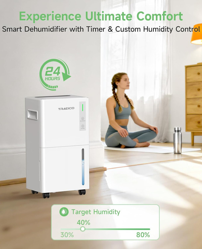 1500 Sq.Ft Dehumidifier for Basement, 21 Pint Quiet Dehumidifiers for Home with gallery