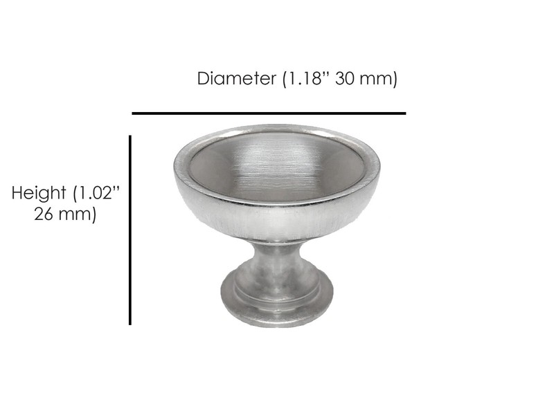 Cabinet Knobs Pulls Transitional Arch Round Brushed Nickel Kitchen Bath Drawer gallery