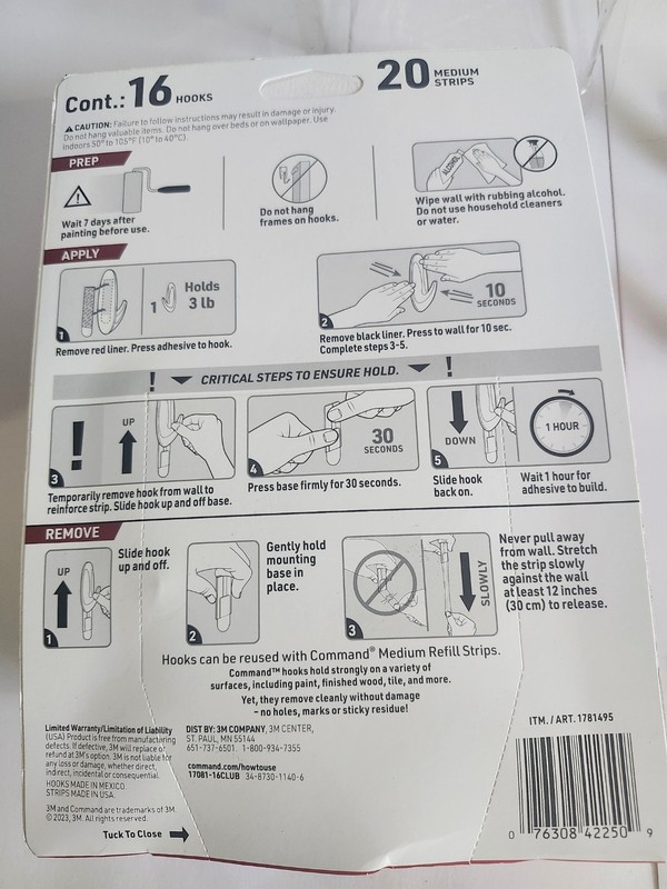 Command Medium Designer Hooks, 44 Hooks and 56 Strips, Holds up to 3 lb gallery