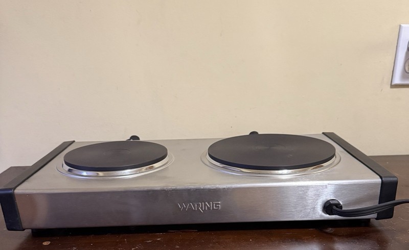 Waring Pro DB60 Professional Double Burner Countertop Cooktop 1800W Stainless gallery