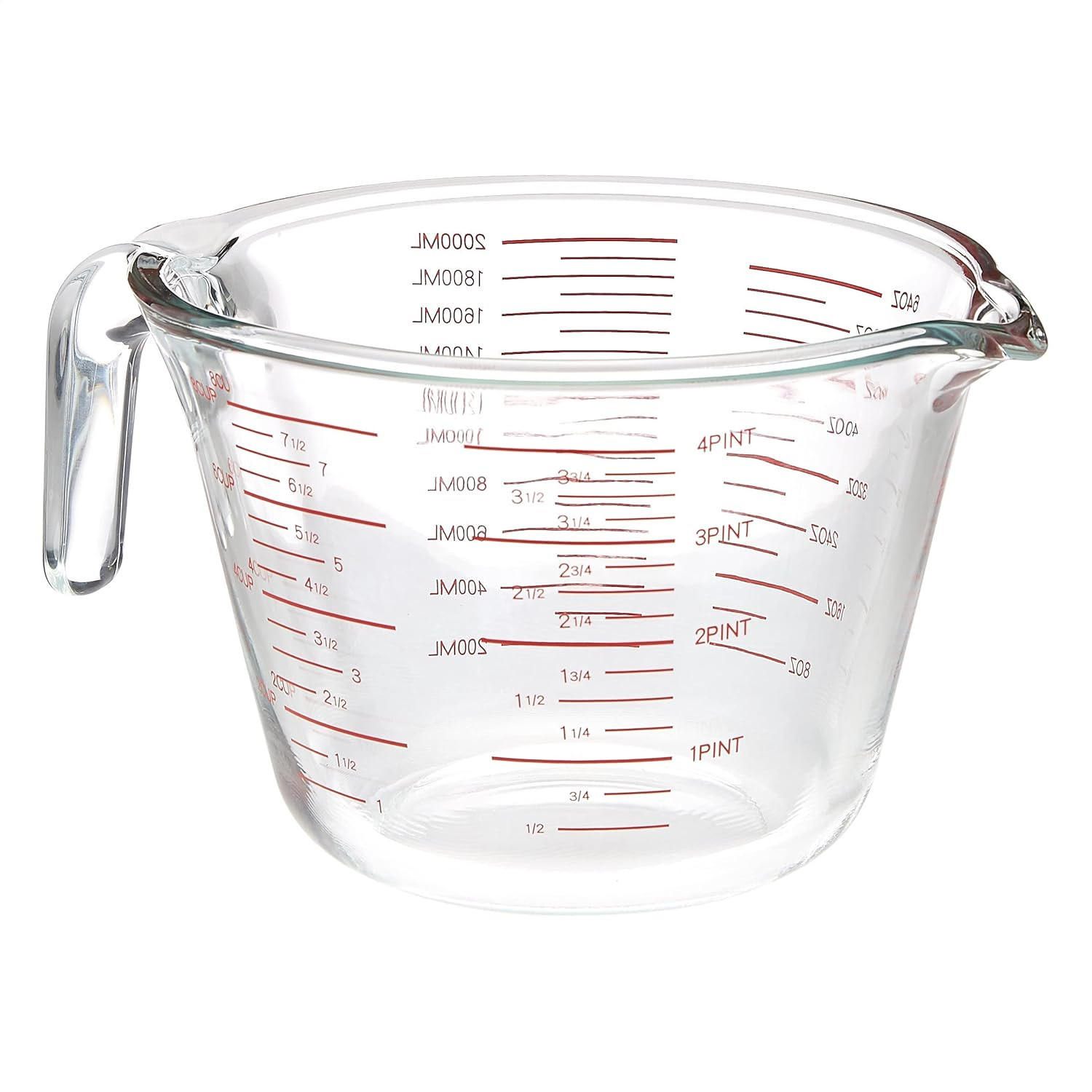 Glass Measuring Cup, 8 Cup Capacity (2 Liters), Transparent (Previously Amazo... gallery