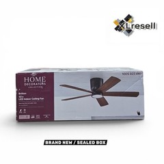 Home Decorators Britton 52″ LED Ceiling Fan Matte Black w/ Light & Remote
