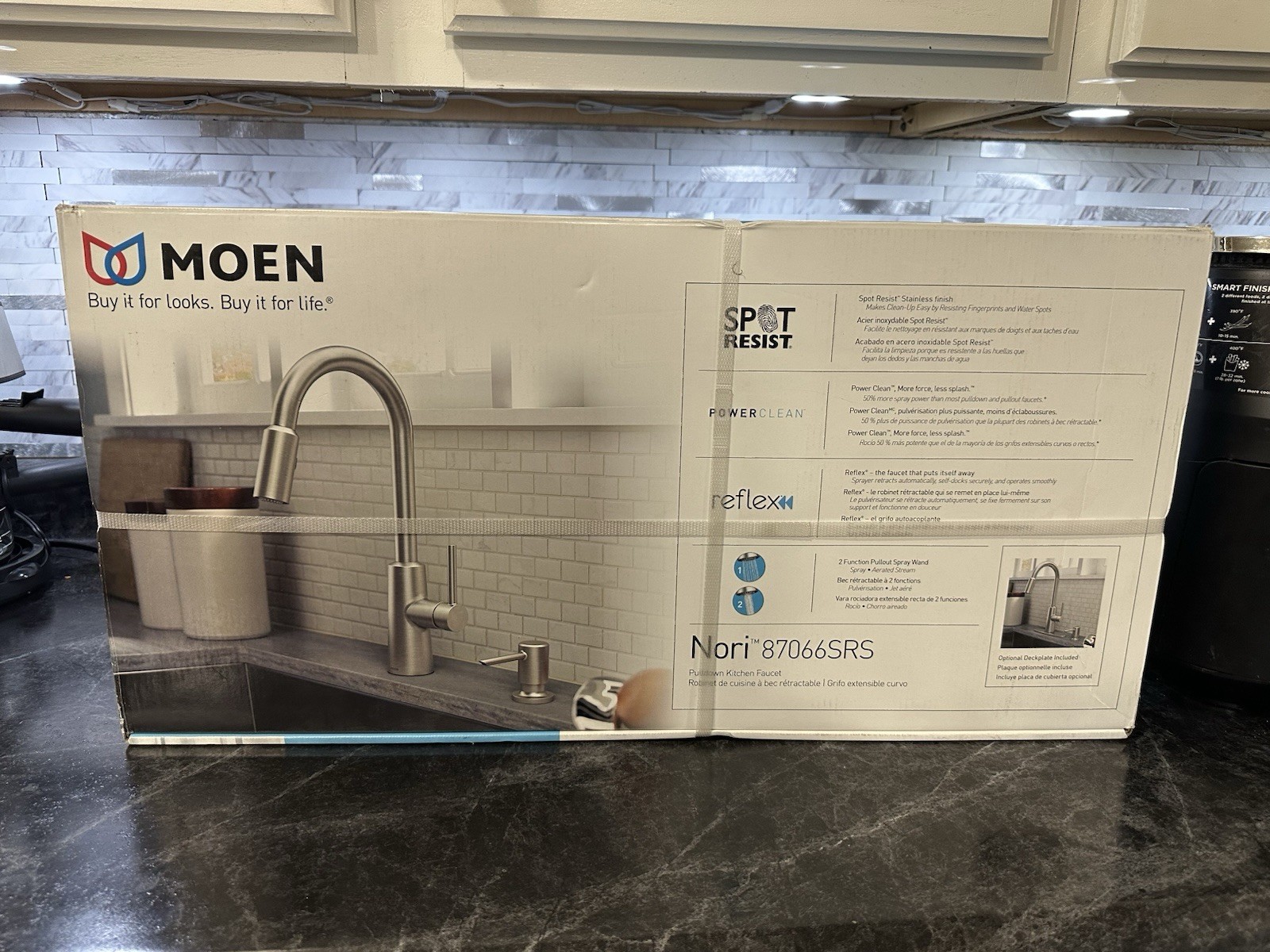 NEW Moen 87066SRS Stainless High-Arc Kitchen Pulldown Faucet W/ Soap Disp. B56 gallery