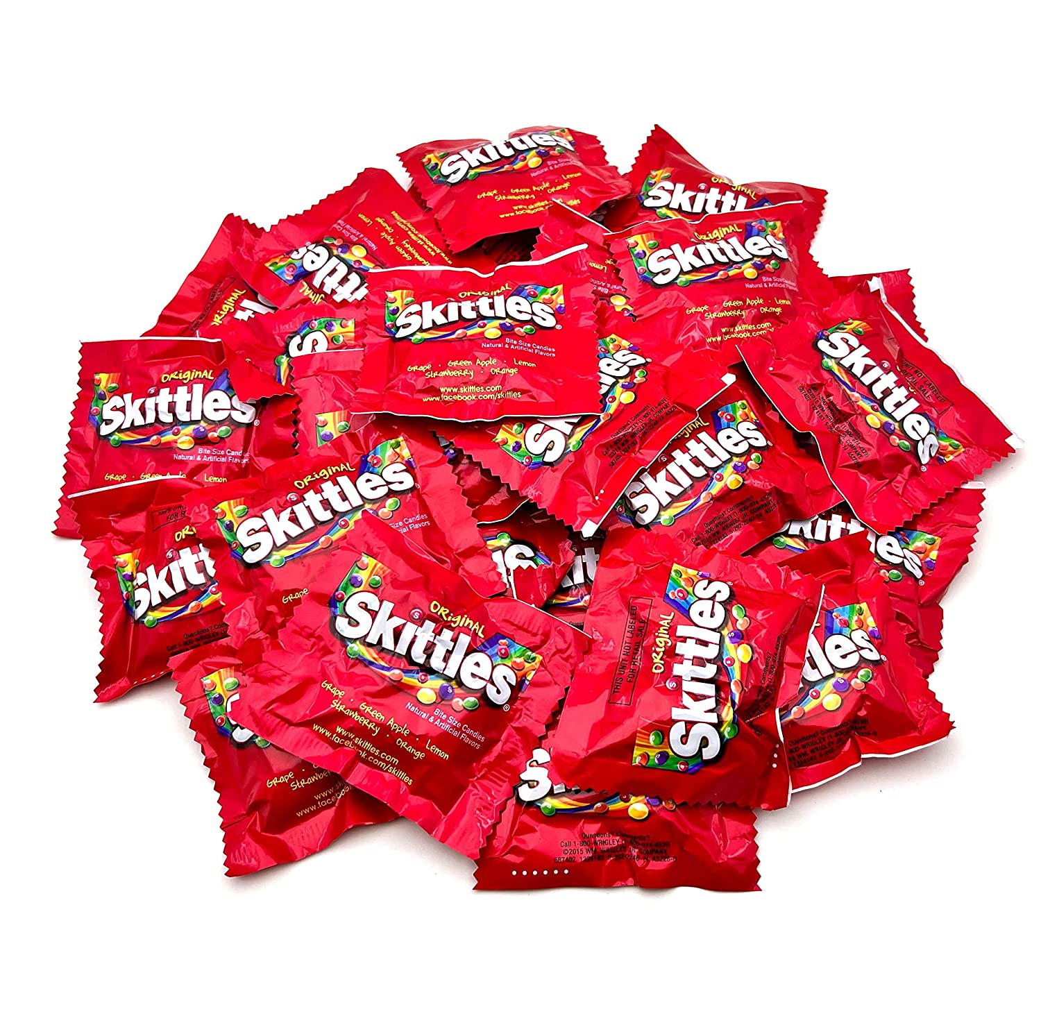 SKITTLES Original Fun Size, Individual Packs, 5 Flavors - Bulk Candy (4 Pounds) gallery