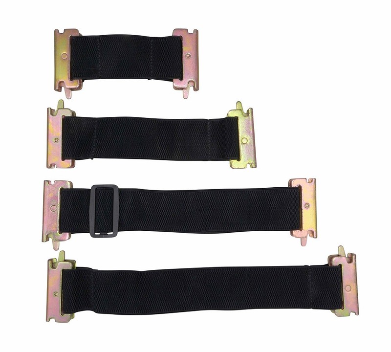 8Pcs E-Track Bungee Tie-Down Straps 2" Black Bungee Straps E-Track Accessories gallery