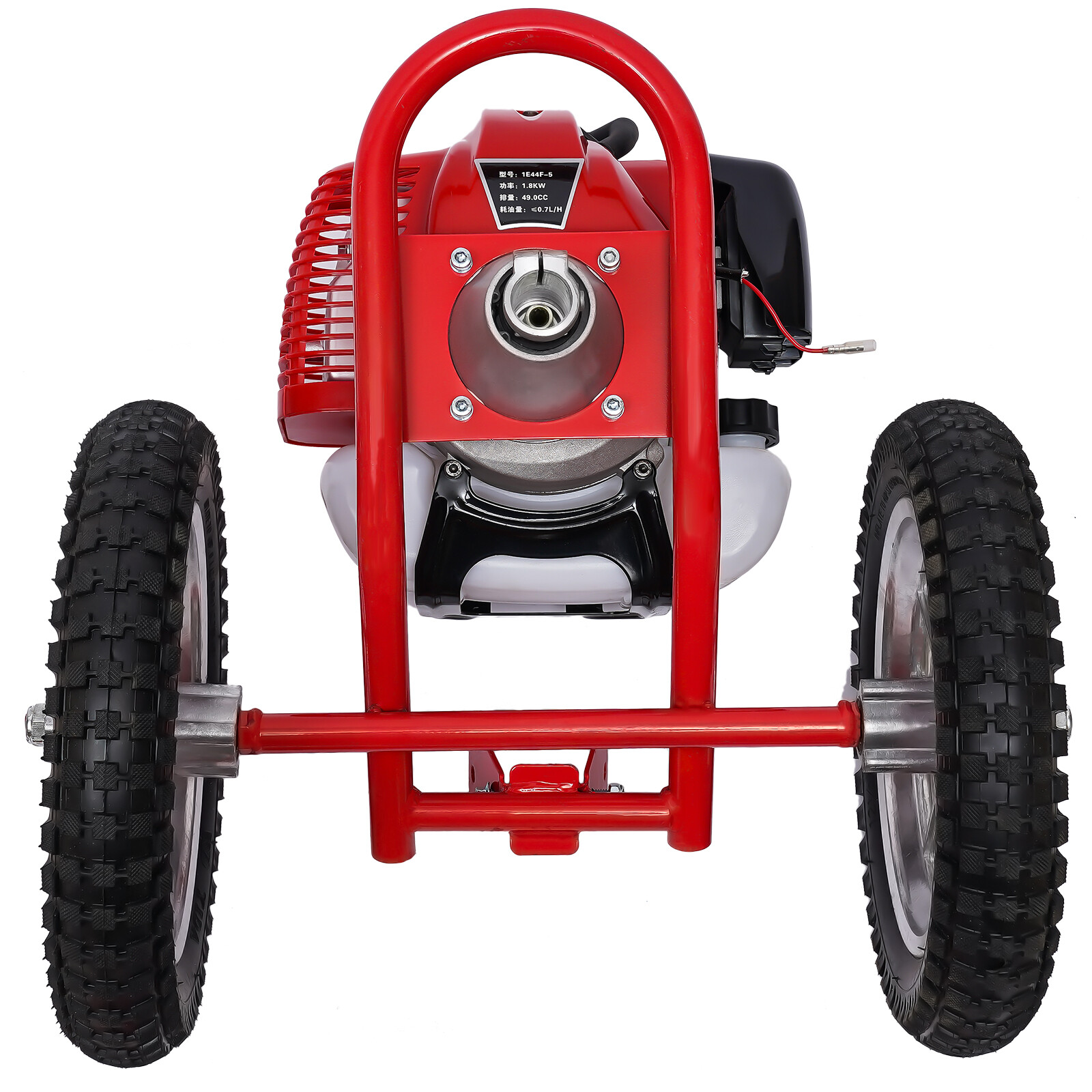 Hand Push Type Grass Cutter Lawn Mower Trimmer Gasoline Brush Cutting Machine gallery