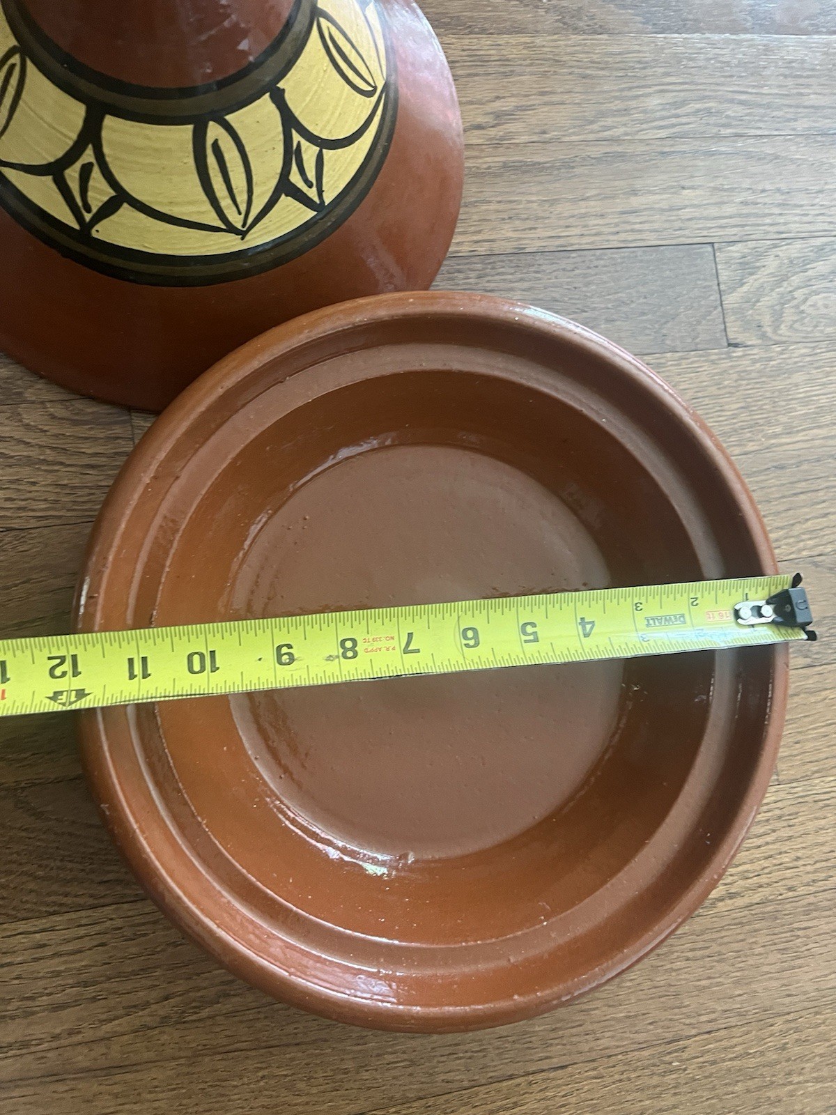 Morrocan Tagine 12" Ceramic Large Hand-painted Cooking Pot gallery