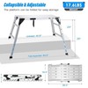 Adjustable Work Platform, (39.4 X 18.5) Portable Folding Aluminum Step Ladder, S gallery