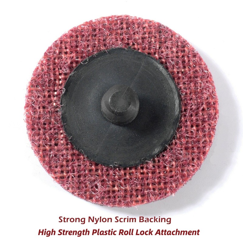 46PCS 2" Roll Lock Surface Conditioning Die Grinder Sanding Discs Set & Holder gallery
