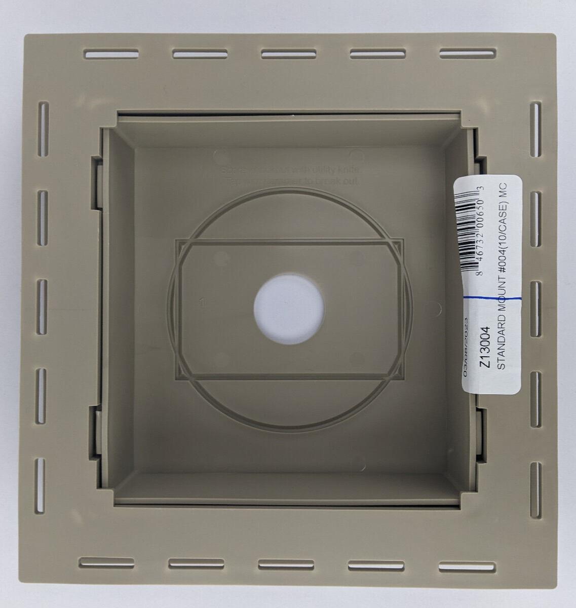 Vinyl Siding Square Standard Mounting Block - Universal Fit - Sand 004 gallery