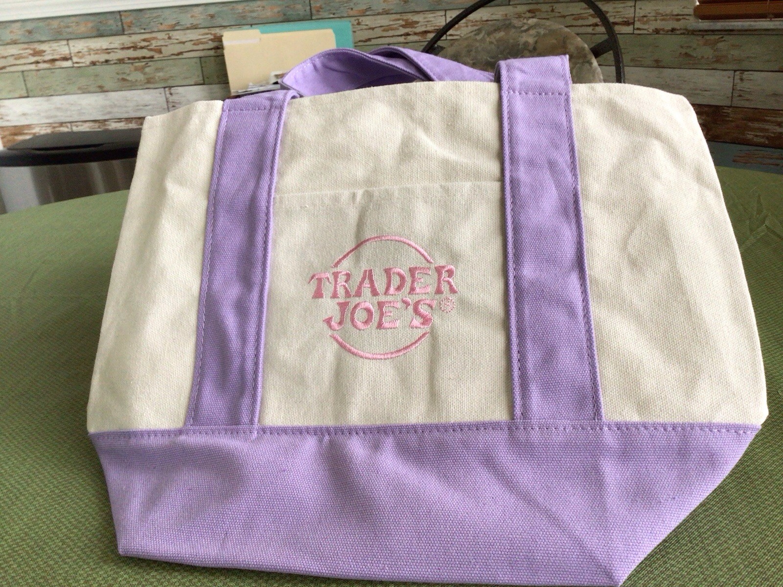 New PURPLE Trader Joe's Pastel Mini Canvas Tote Bag 2026 gallery