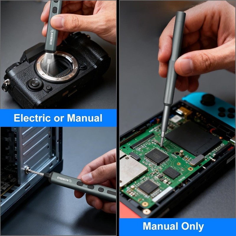 Mini Electric Screwdriver 67 in 1 Set 5 Torque Settings 350mAh 200 RPM gallery