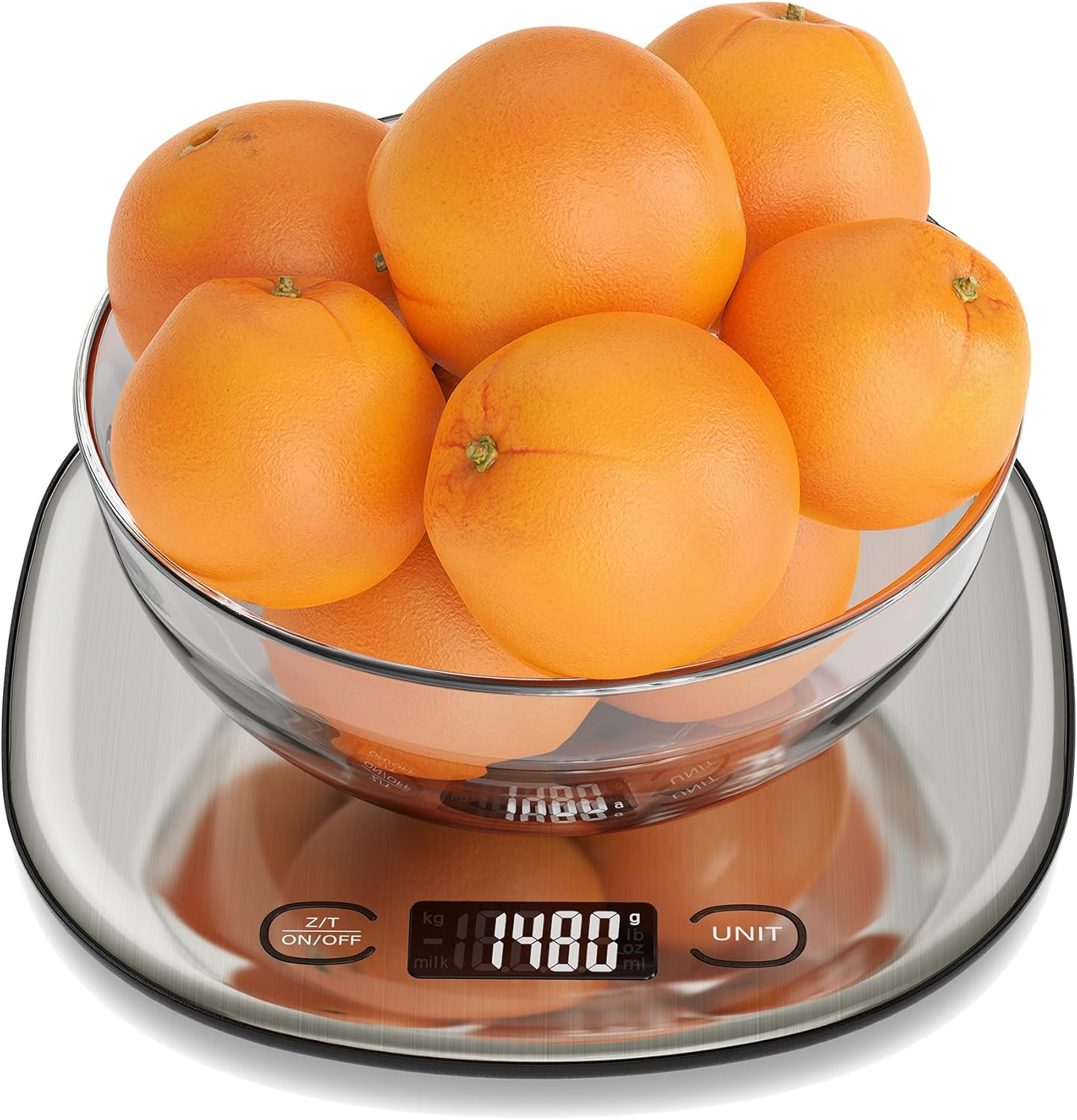 High Capacity Food Scale, 33Lb Rechargeable Digital Kitchen Scale LCD Display gallery