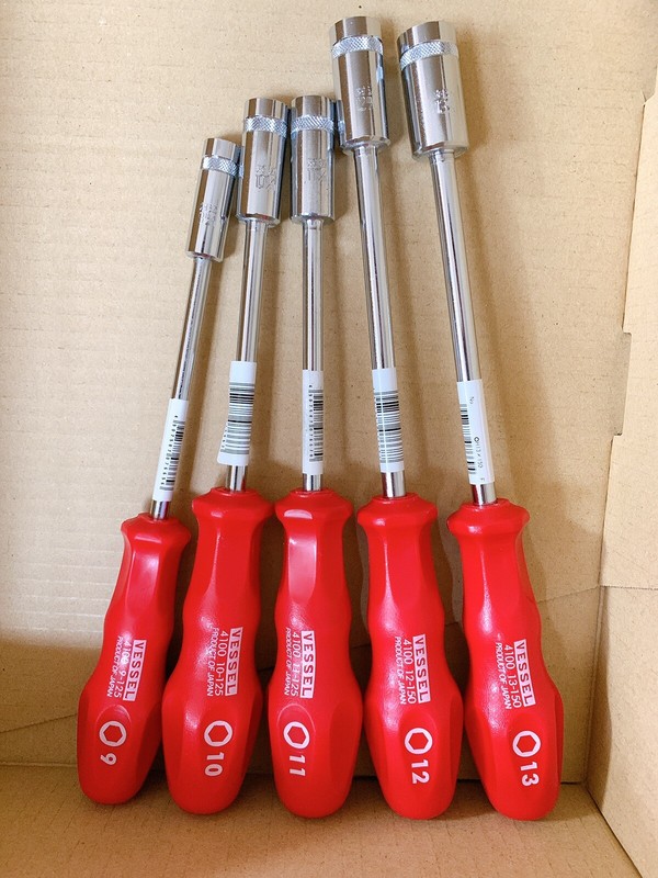 Vessel 4100 Power Socket nut driver 10 piece set Hexagon 5mm-13mm made in Japan gallery