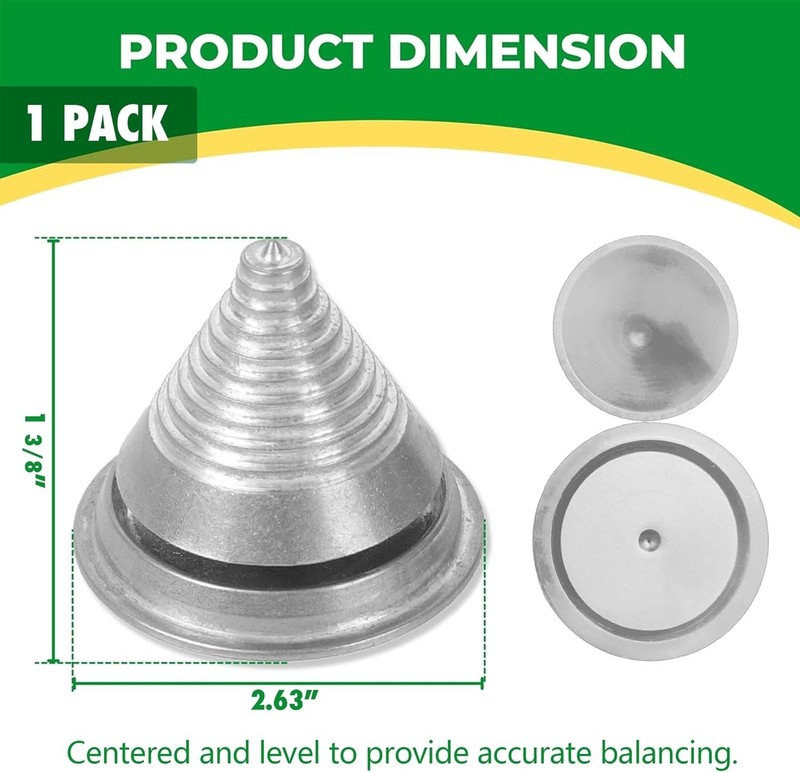 Universal Metal Precision Blade Balancers for Lawn Mower Maintenance - 1-Pack gallery