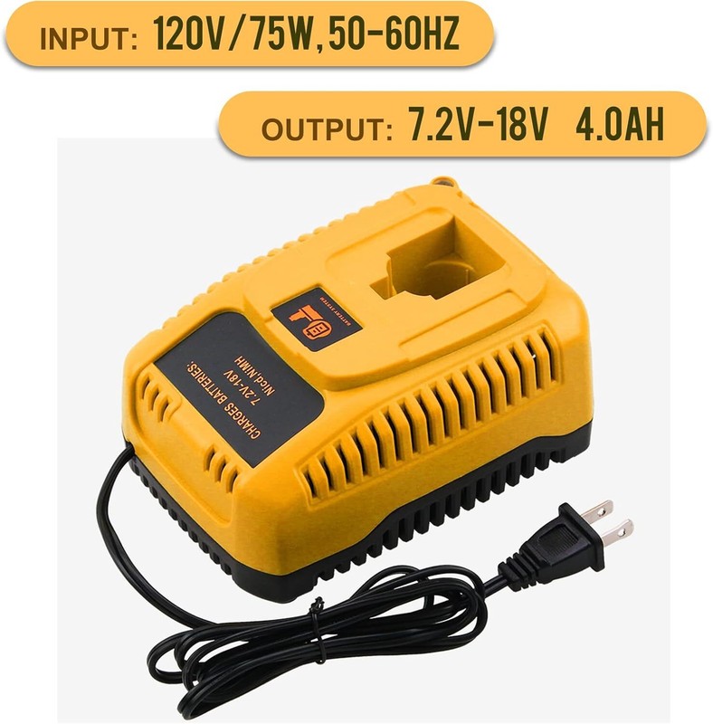 Replacement For Dewalt DW9057 7.2Volt NiMH Battery DW920 DE9057 DE9085 /Charger gallery