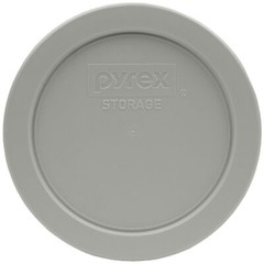 Pyrex 7200-PC Jet Grey Round Plastic Storage Replacement Lid Cover