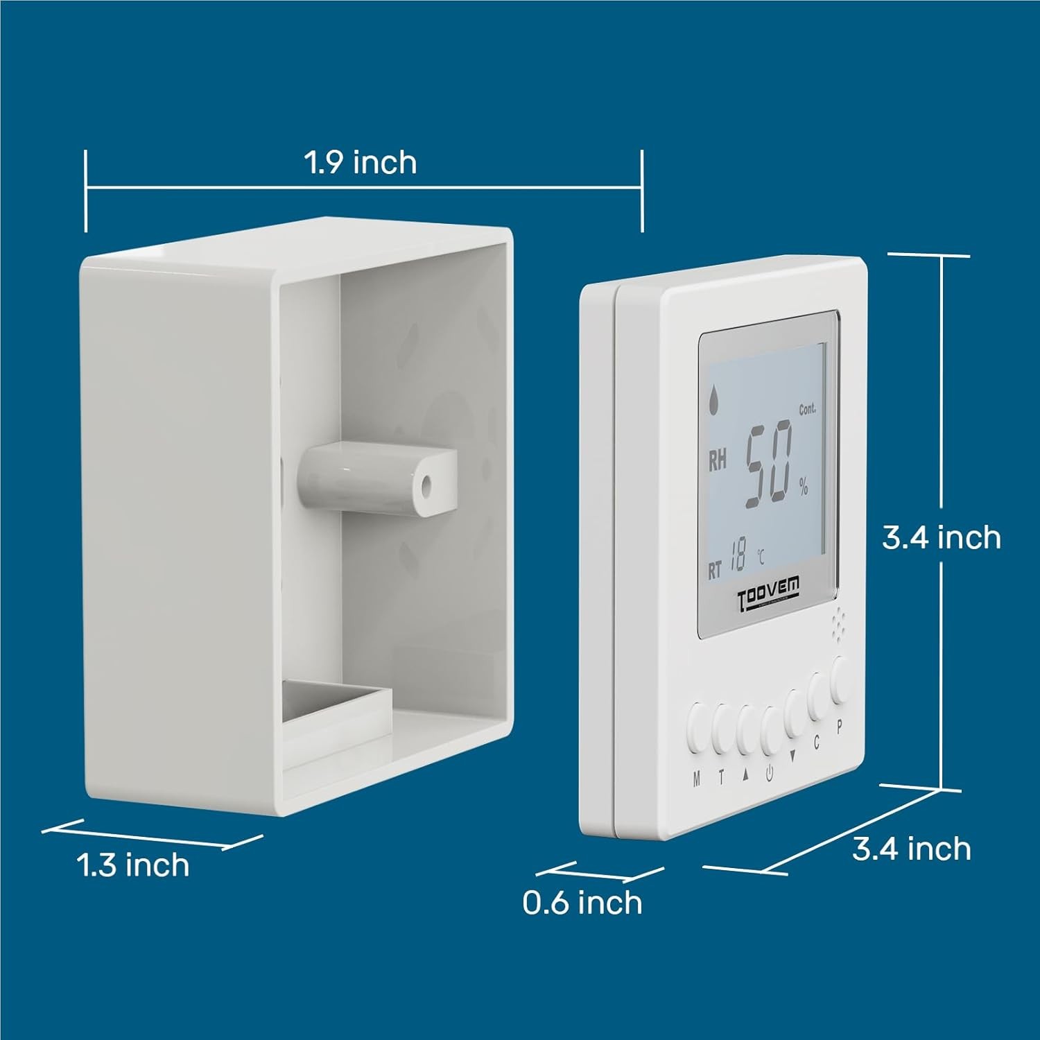 TOOVEM Remote Controller for Digital Humidity Temperature Adapt Humidity Level gallery