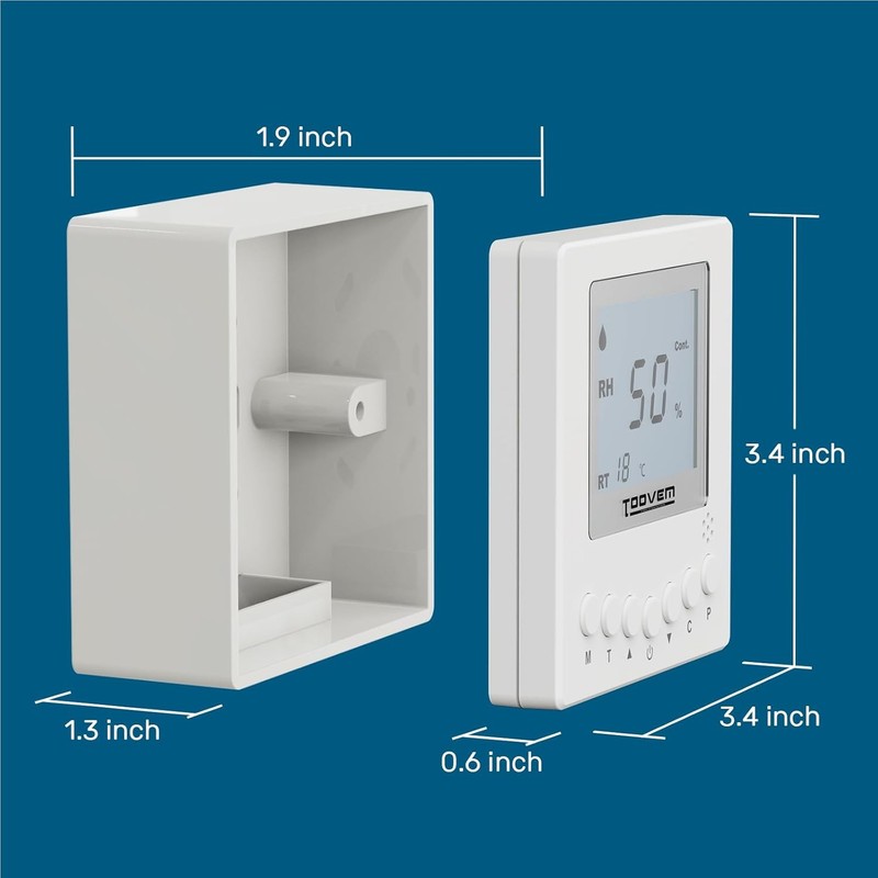 TOOVEM Remote Controller for Digital Humidity Temperature Adapt Humidity Level gallery